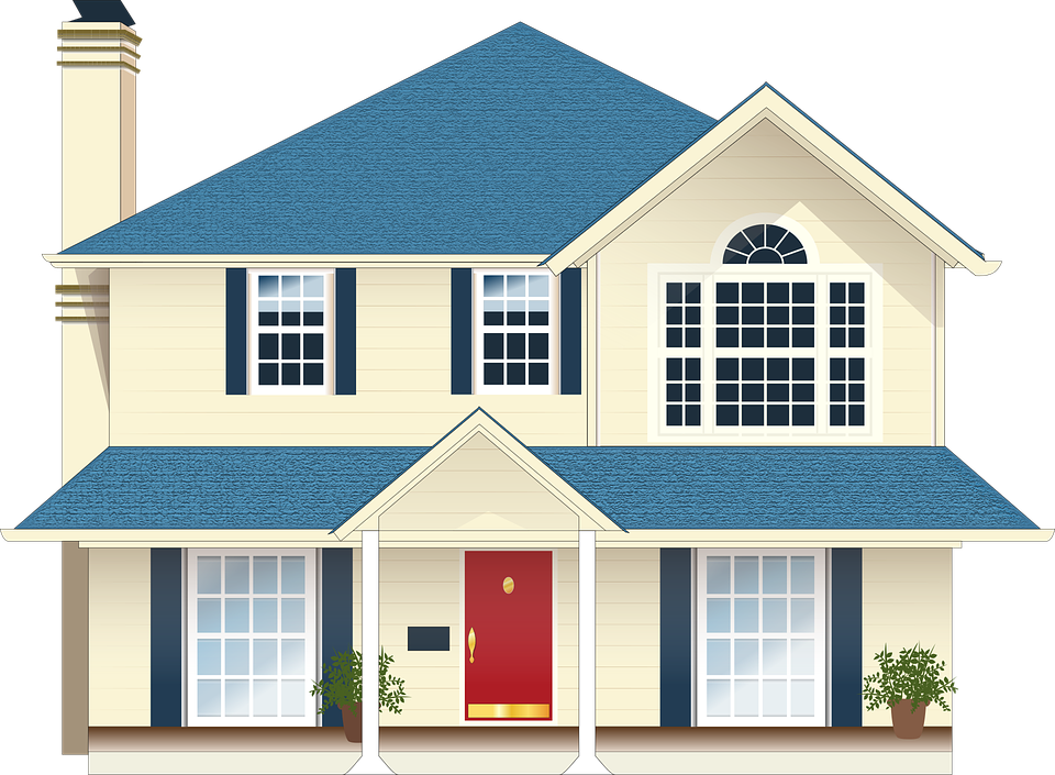 Suburban House Vector Illustration PNG Image