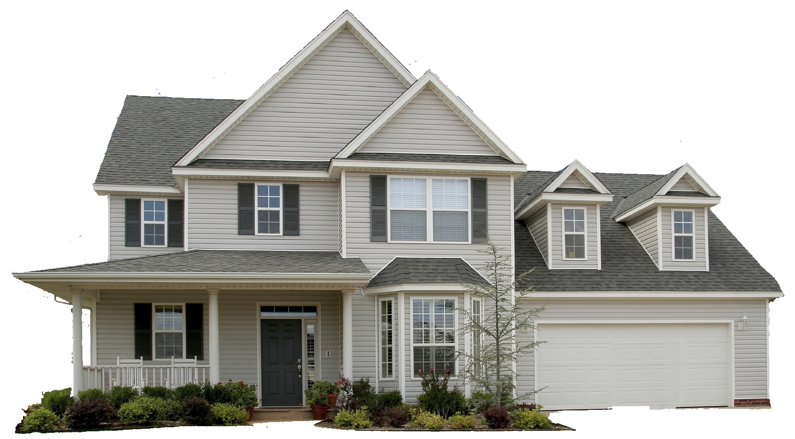 Suburban Single Family Home PNG Image