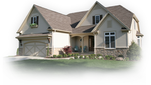 Suburban Single Family Home PNG Image