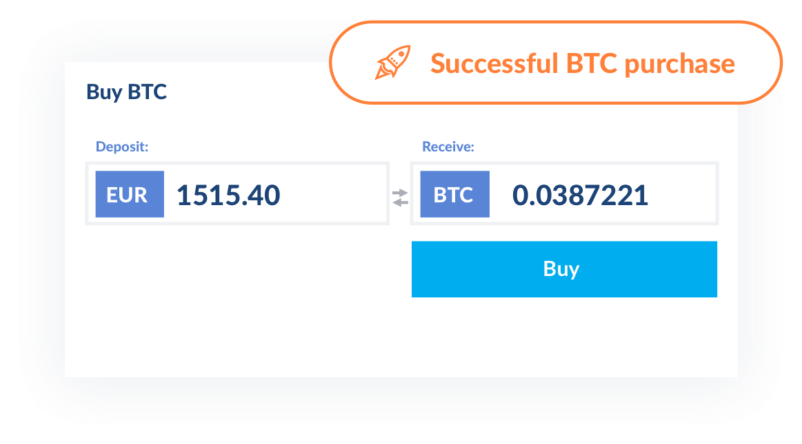 Successful Bitcoin Purchase Notification PNG Image