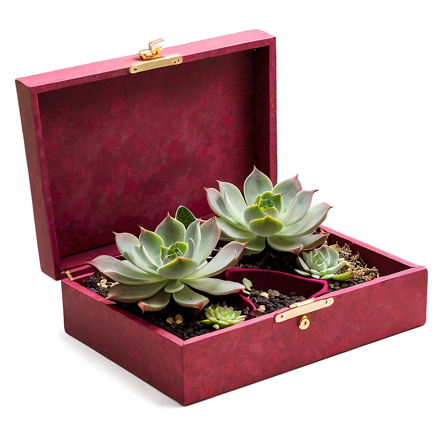 Succulent Gift Box Ideas Png 06212024 PNG Image