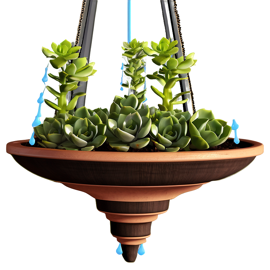 Succulent Hanging Plant Png Ycs PNG Image