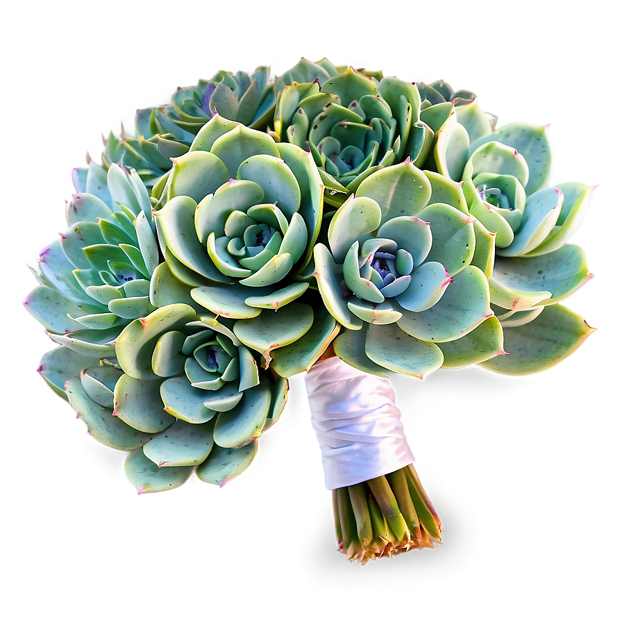 Succulent Wedding Bouquets Png Mns PNG Image