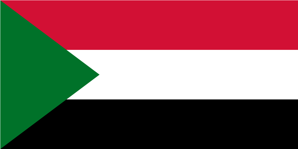 Sudanese National Flag PNG Image