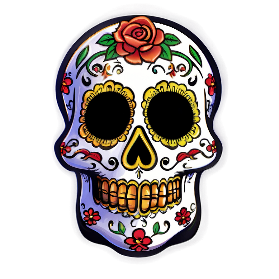 Sugar Skulls Day Of The Dead Png Ppv36 PNG Image