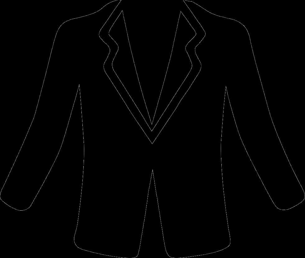 Suit Jacket Outline PNG Image