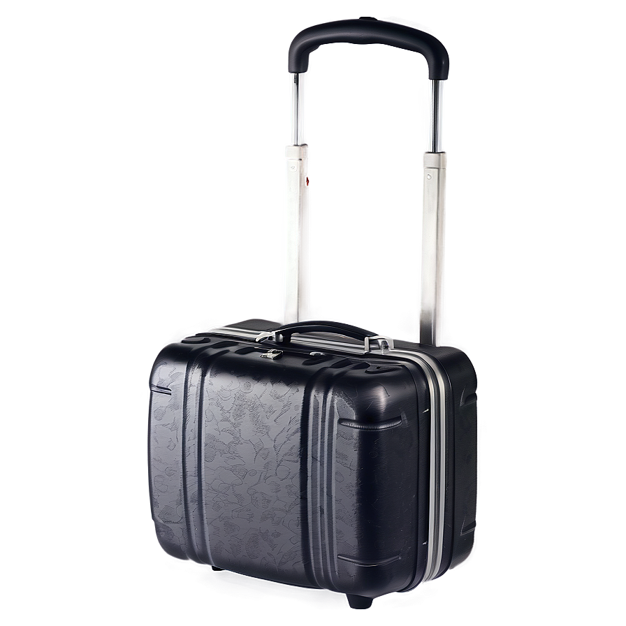 Suitcase With Telescopic Handle Png Rwb PNG Image