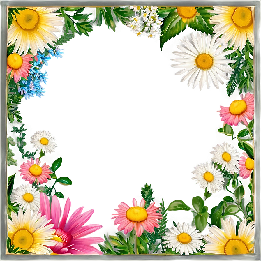 Summer Flower Frame Png 05252024 PNG Image