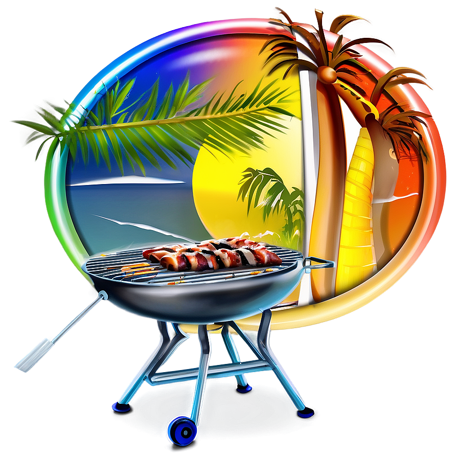 Summer Vibes Bbq Grill Png Biq PNG Image