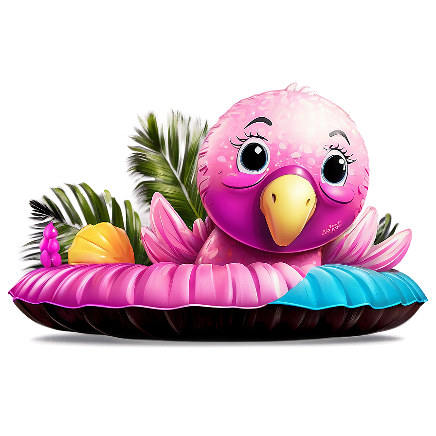 Summer Vibes Flamingo Float Png 13 PNG Image