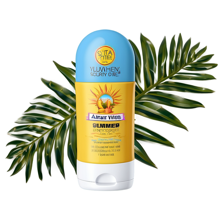 Summer Vibes Sunscreen Png Wea68 PNG Image