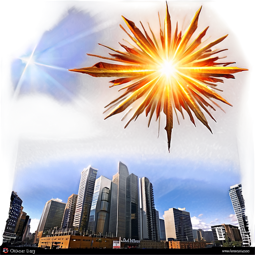 Sun Flare Cityscape Png Adx PNG Image