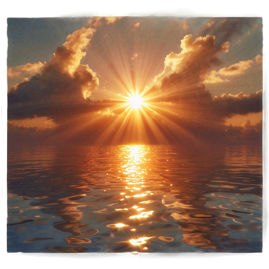 Sun Flare On Water Png 06122024 PNG Image