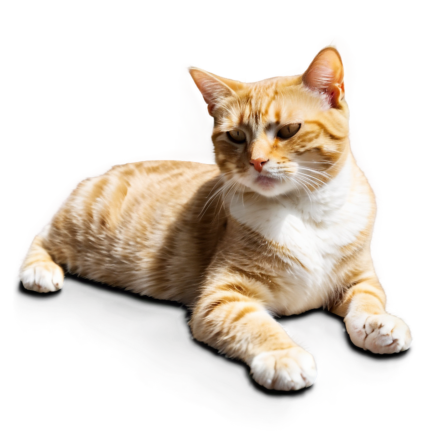 Sunbathing Cat Meme Png Cme19 PNG Image