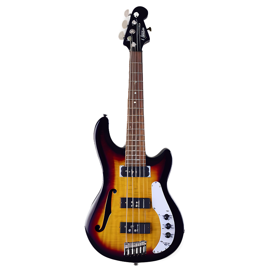 Sunburst Bass Guitar Png Wvt PNG Image