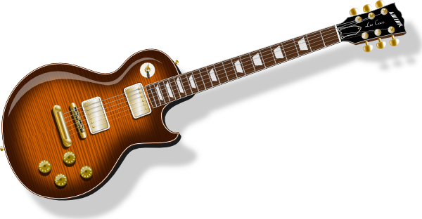 Sunburst Electric Guitar PNG Image