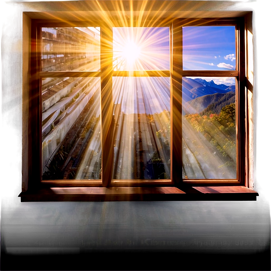 Sunburst Through Window Png Lkf19 PNG Image