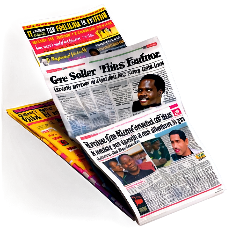 Sunday Edition Newspaper Png 05242024 PNG Image