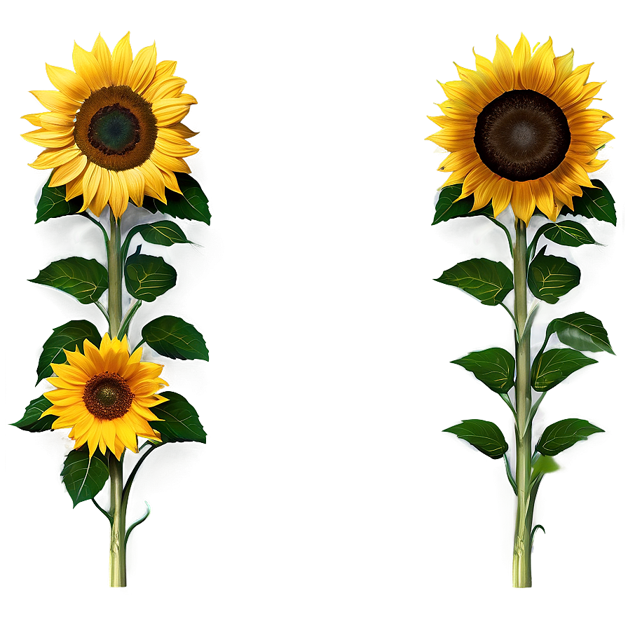 Sunflower Border Transparent Png 05262024 PNG Image