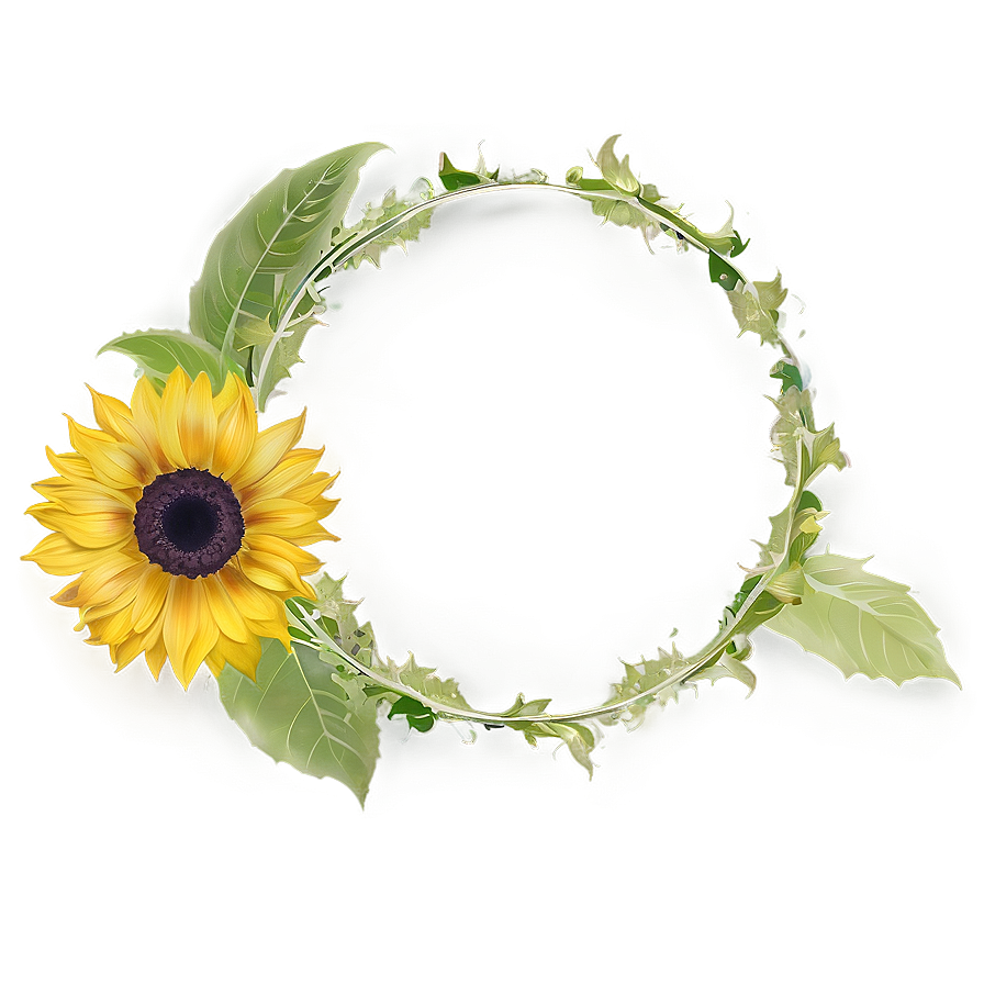 Sunflower Circle Png Mow34 PNG Image