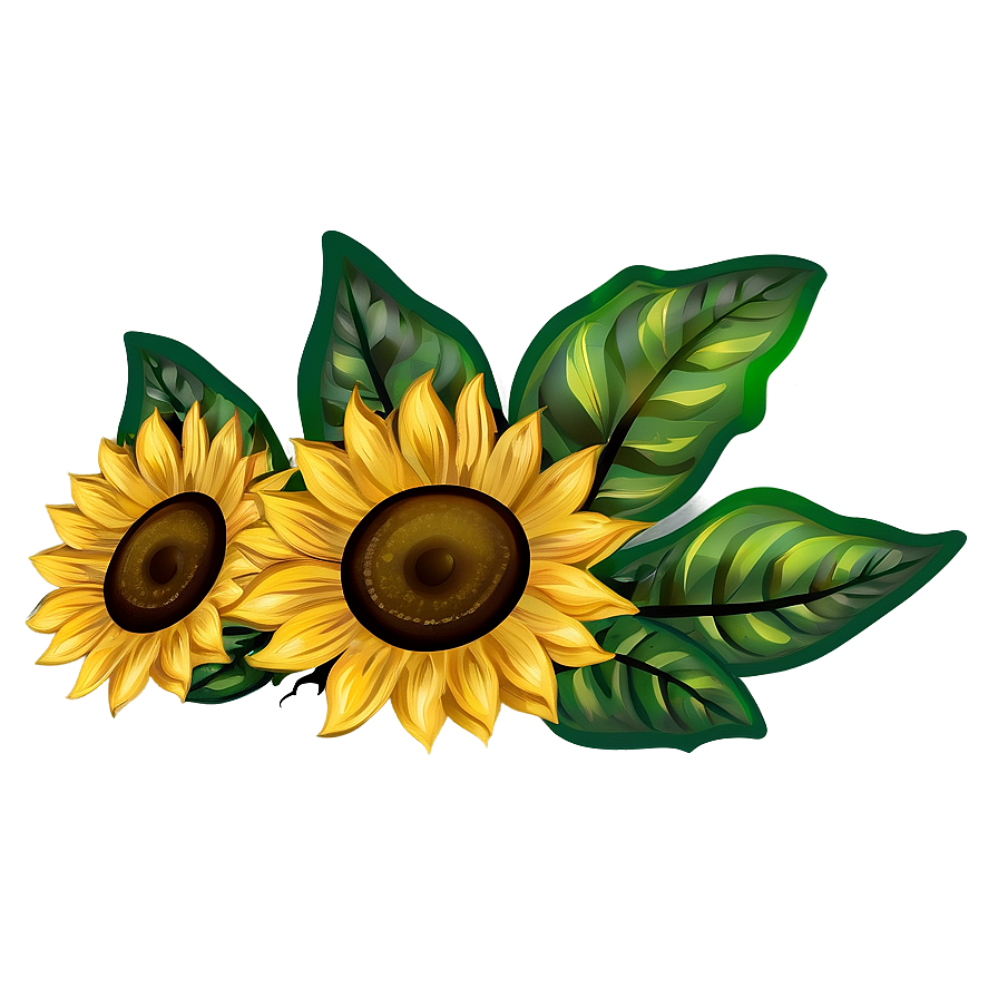 Sunflower Design Transparent Png 05262024 PNG Image