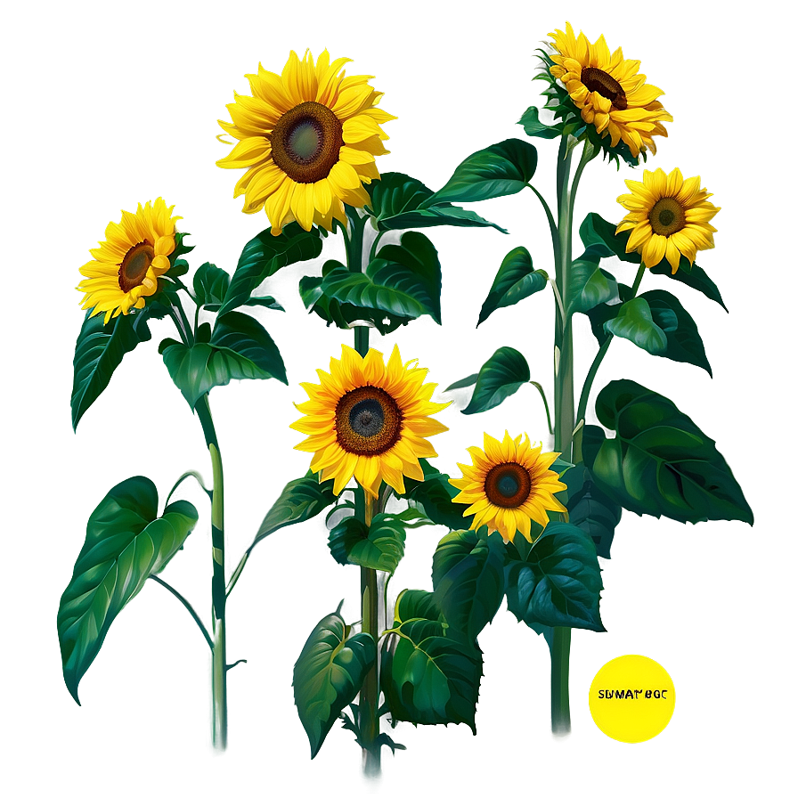 Sunflower Field Tumblr Png 06112024 PNG Image