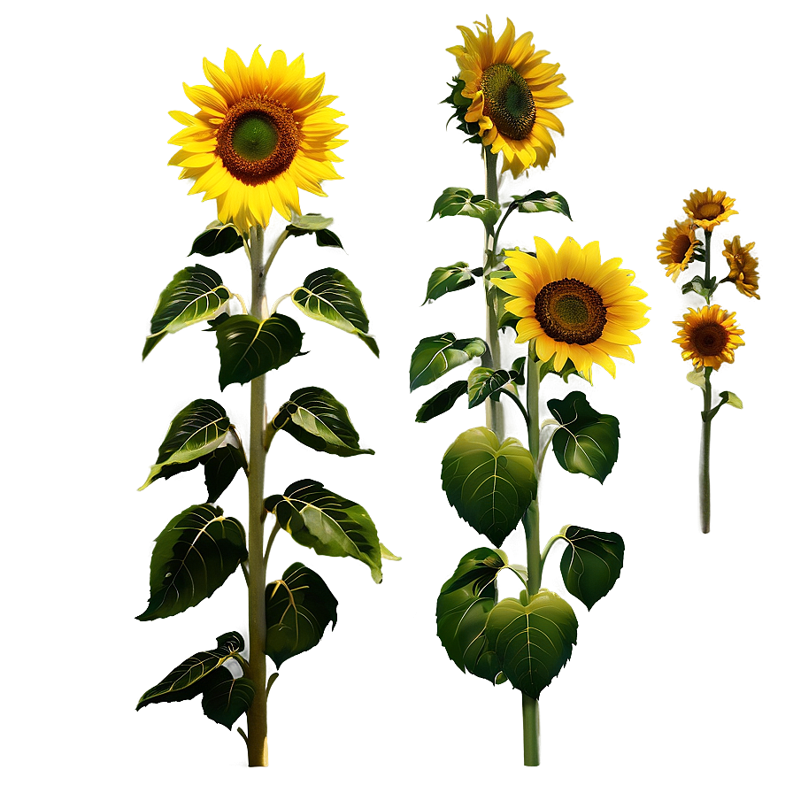 Sunflower In Field Png Vmv PNG Image