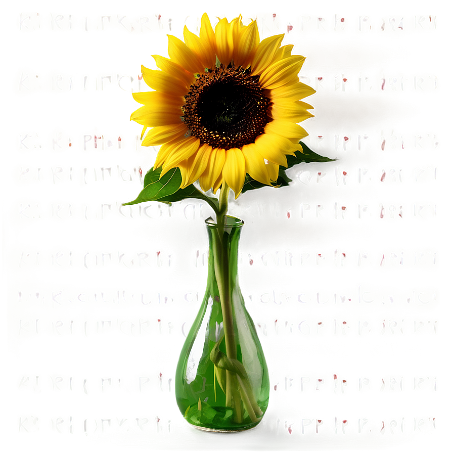 Sunflower In Vase Png Rqp63 PNG Image