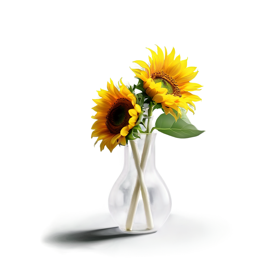 Sunflower In Vase Png Vcl PNG Image