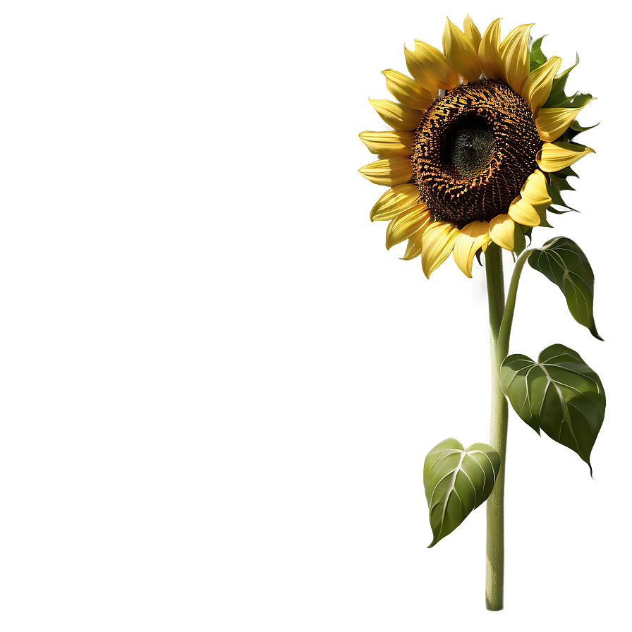 Sunflower In Wind Png Bho PNG Image