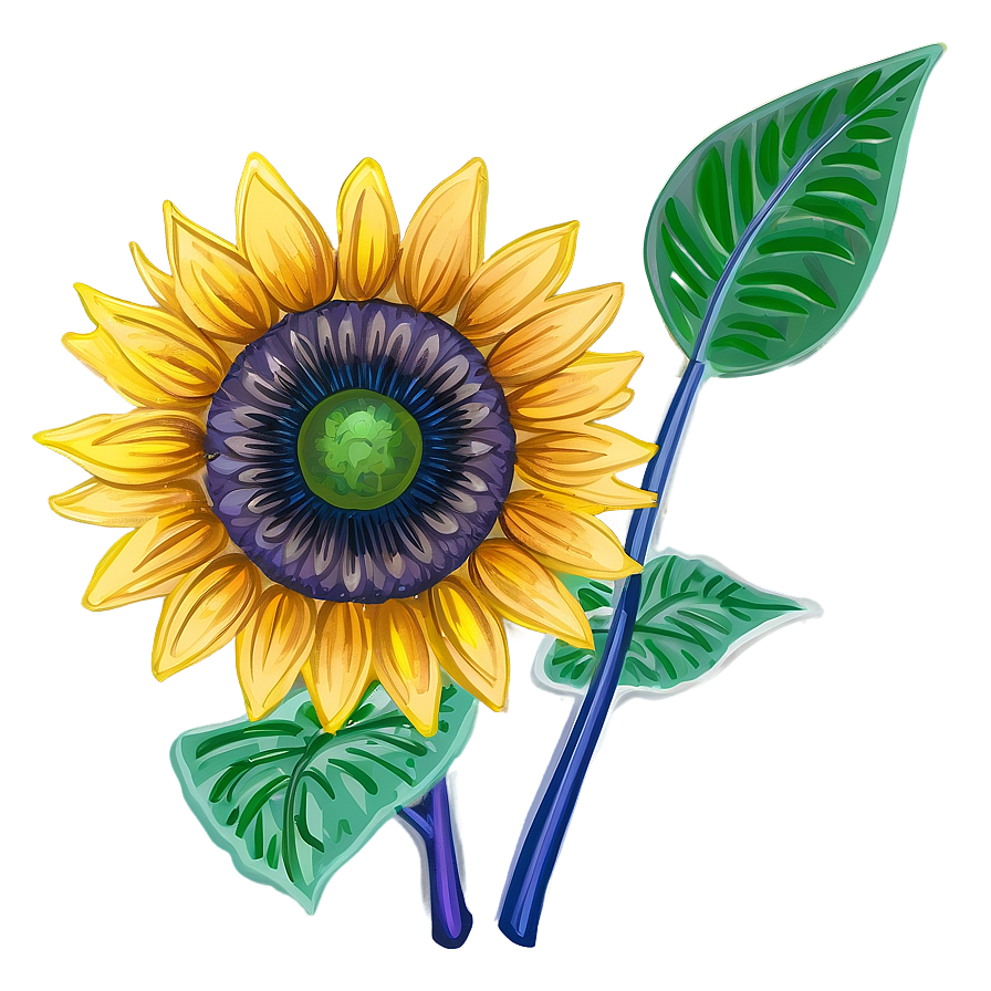 Sunflower Sketch Png Xue PNG Image