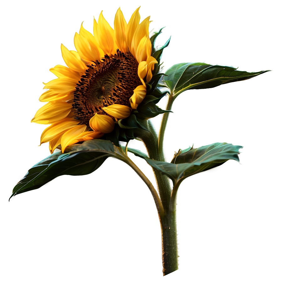 Sunflower Sunset Silhouette Png Rma PNG Image