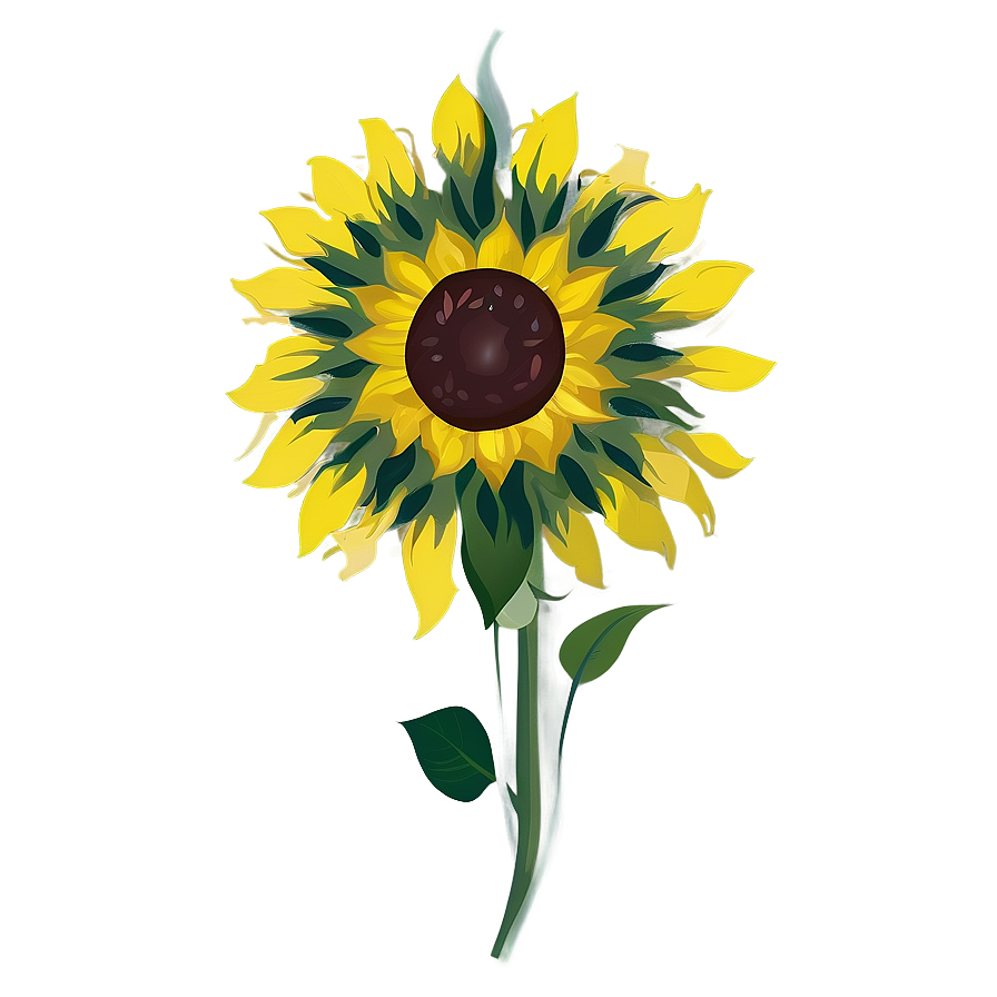 Sunflower Transparent Branding Png 05262024 PNG Image