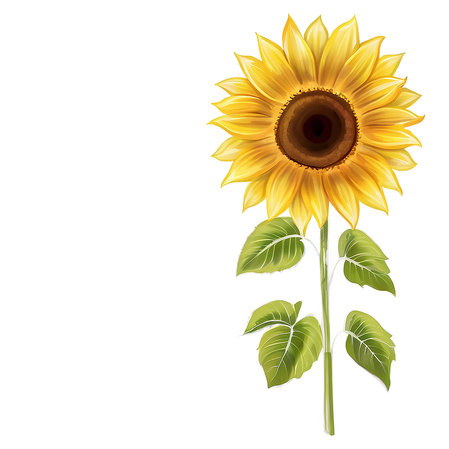 Sunflower Transparent Mural Png 82 PNG Image