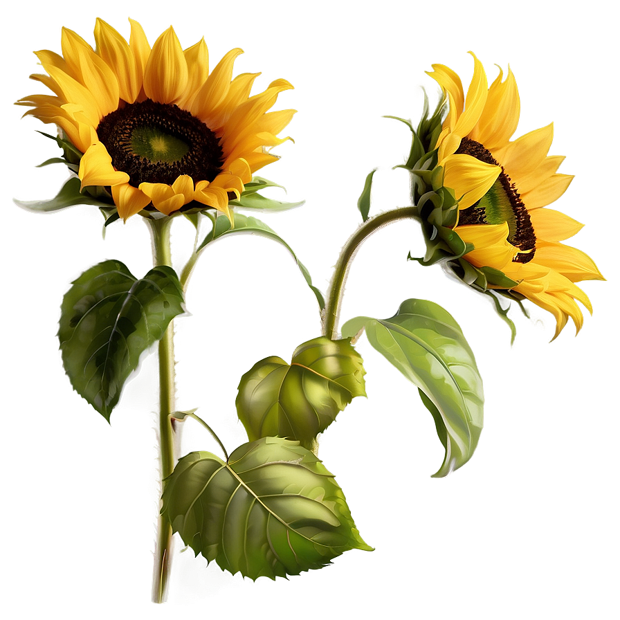 Sunflower Transparent Print Png 05262024 PNG Image