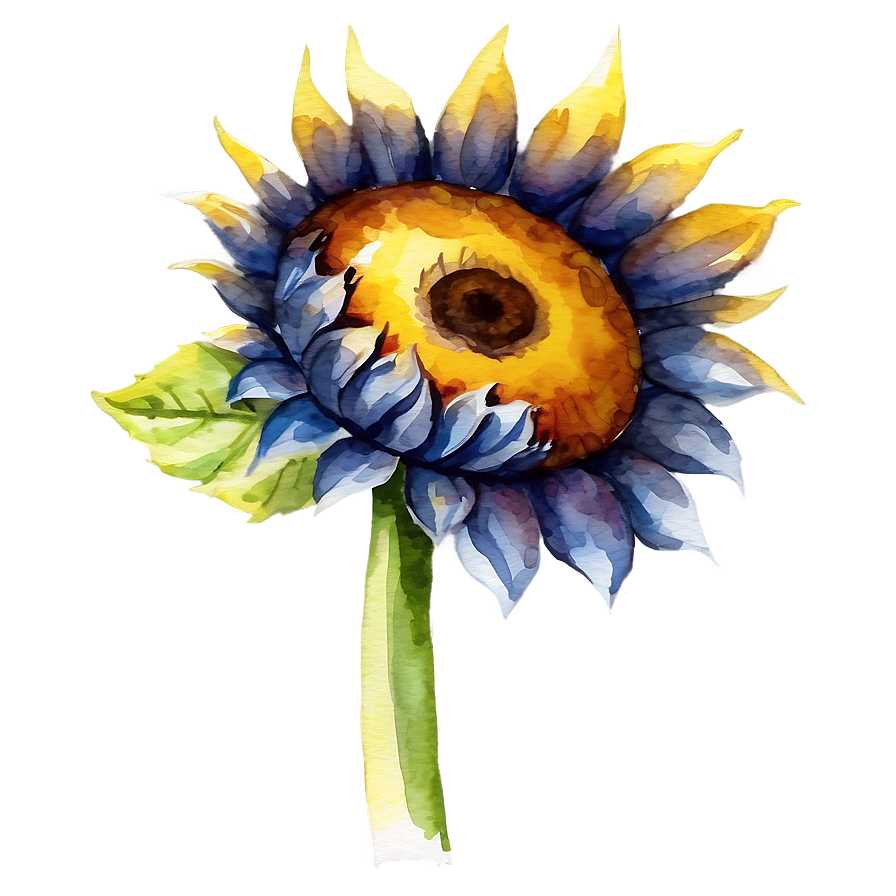 Sunflower Watercolor Profile Picture Png Lta PNG Image