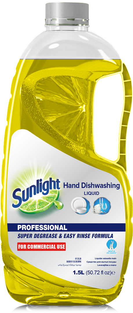 Sunlight Dishwashing Liquid Bottle PNG Image