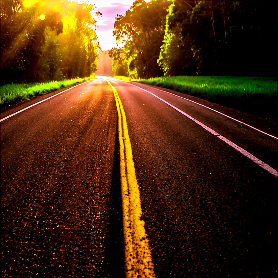 Sunlight On A Country Road Png Wiq94 PNG Image