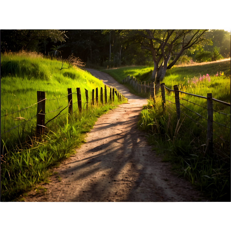 Sunlit Countryside Path Png Fmr PNG Image