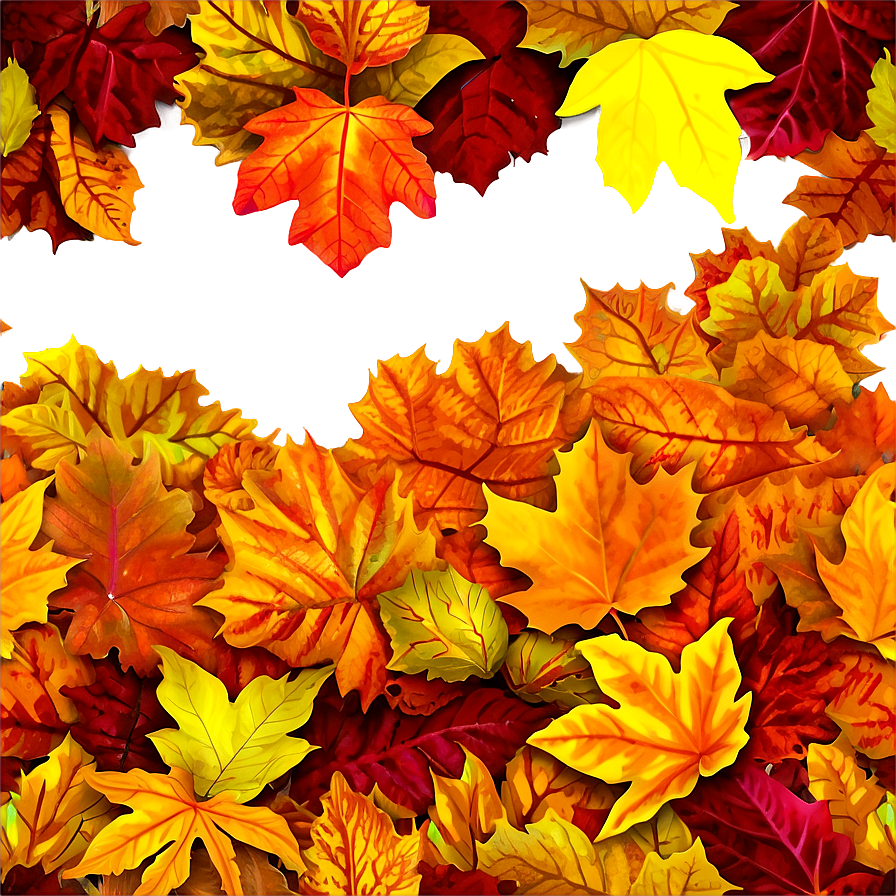 Sunny Day Leaf Pile Png Wso27 PNG Image