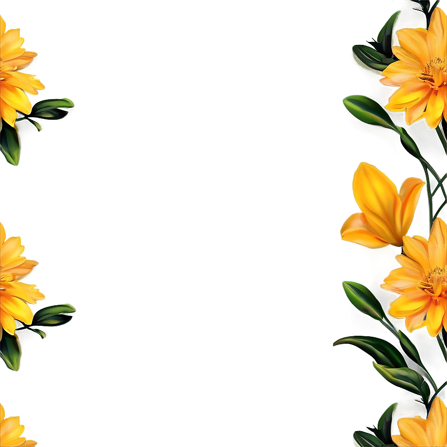 Sunny Yellow Flowers Png 06122024 PNG Image