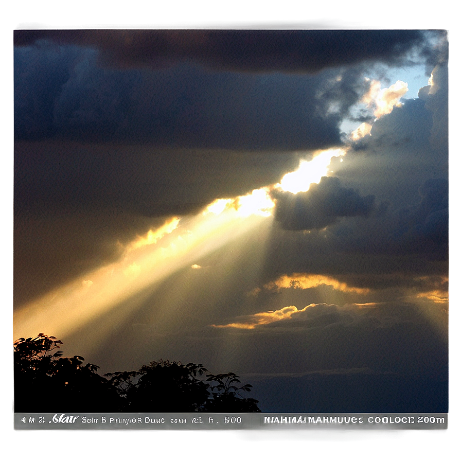 Sunrays At Dusk Png Fbi PNG Image