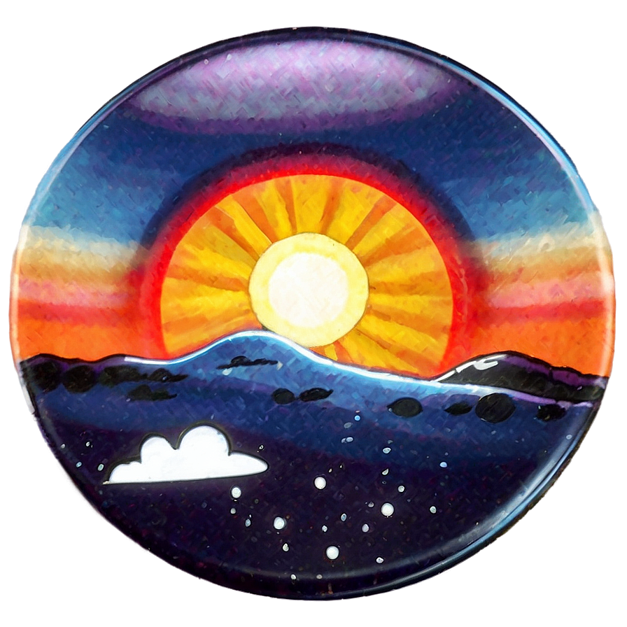 Sunrise Art Png Jhe25 PNG Image