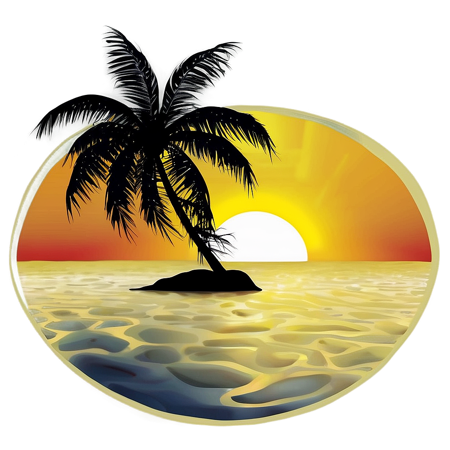 Sunset Beach Png 20 PNG Image