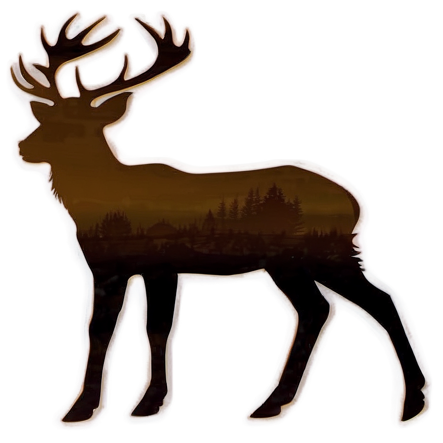 Sunset Deer Silhouette Png 64 PNG Image