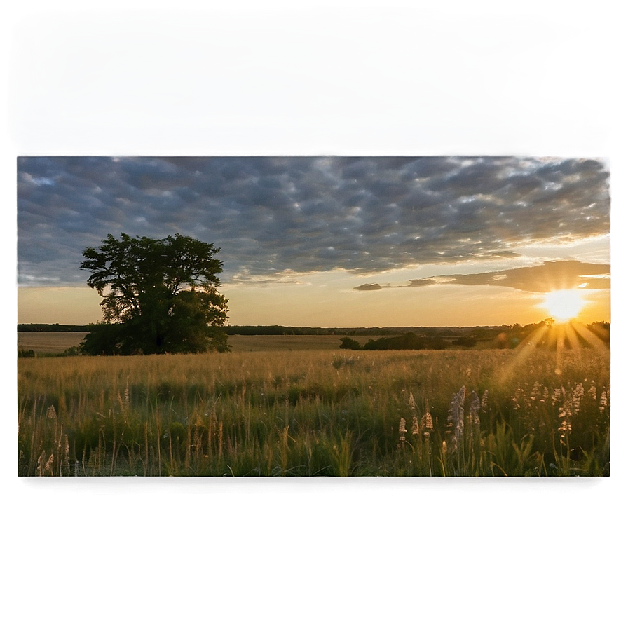 Sunset On The Prairie Png 46 PNG Image