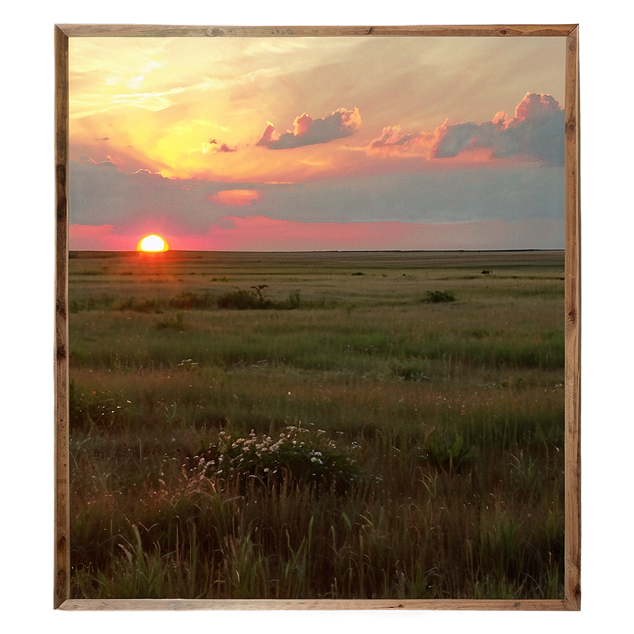 Sunset On The Prairie Png Jgx64 PNG Image