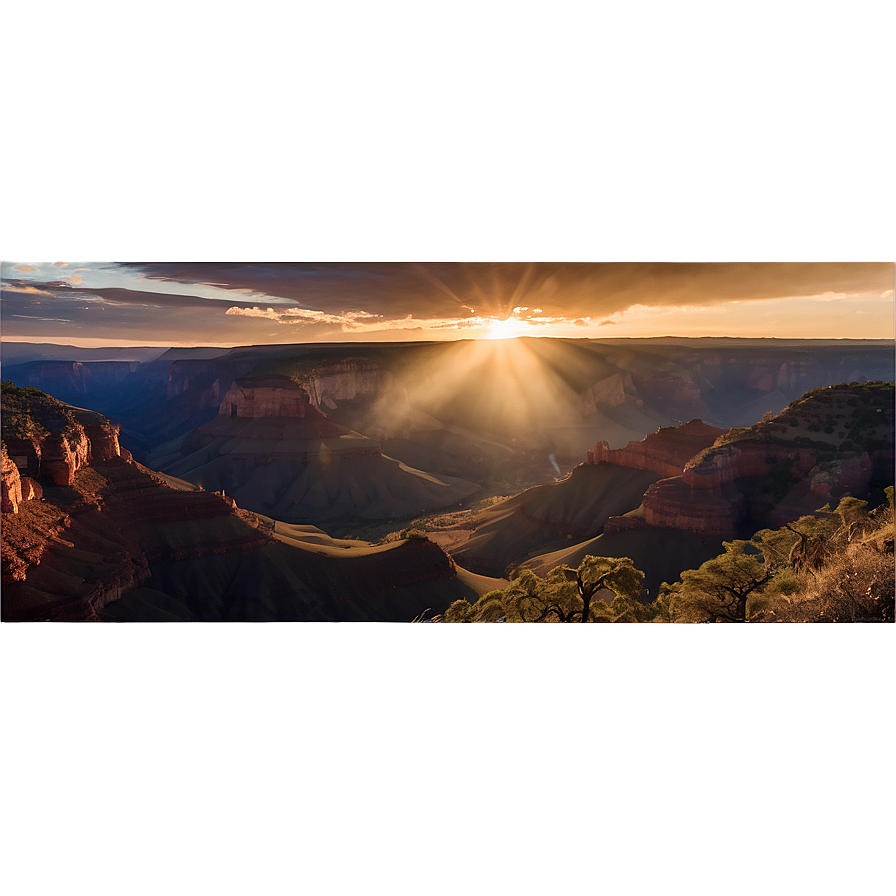 Sunset Over The Canyons Png Iwd PNG Image