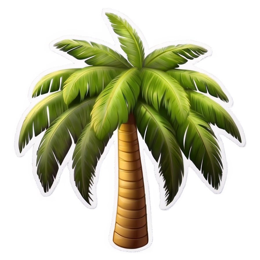 Sunset Palm Tree Emoji Png Vvl PNG Image