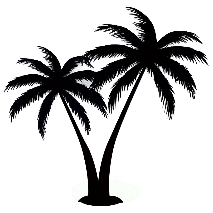 Sunset Palm Tree Silhouette Png Ndc PNG Image